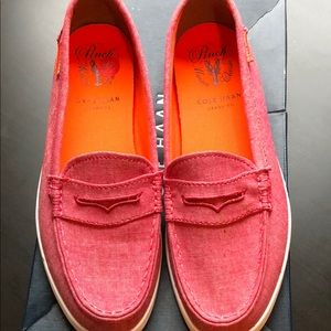 Cole Haan Linen Boat Shoes